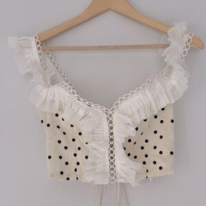 IXIAH - -Pocka Dot Crop Top 🎄Christmas Sale 🎄